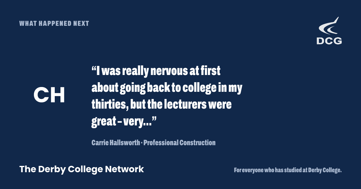 Preview card: Carrie Hallsworth’s story