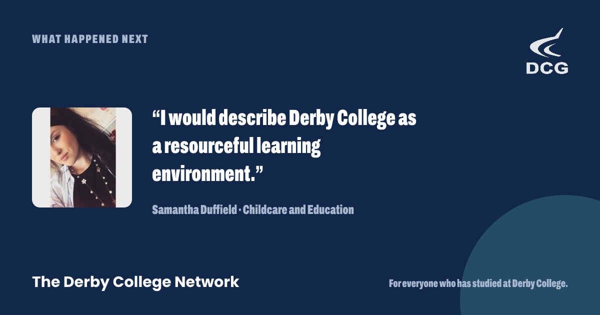 Preview card: Samantha Duffield’s story